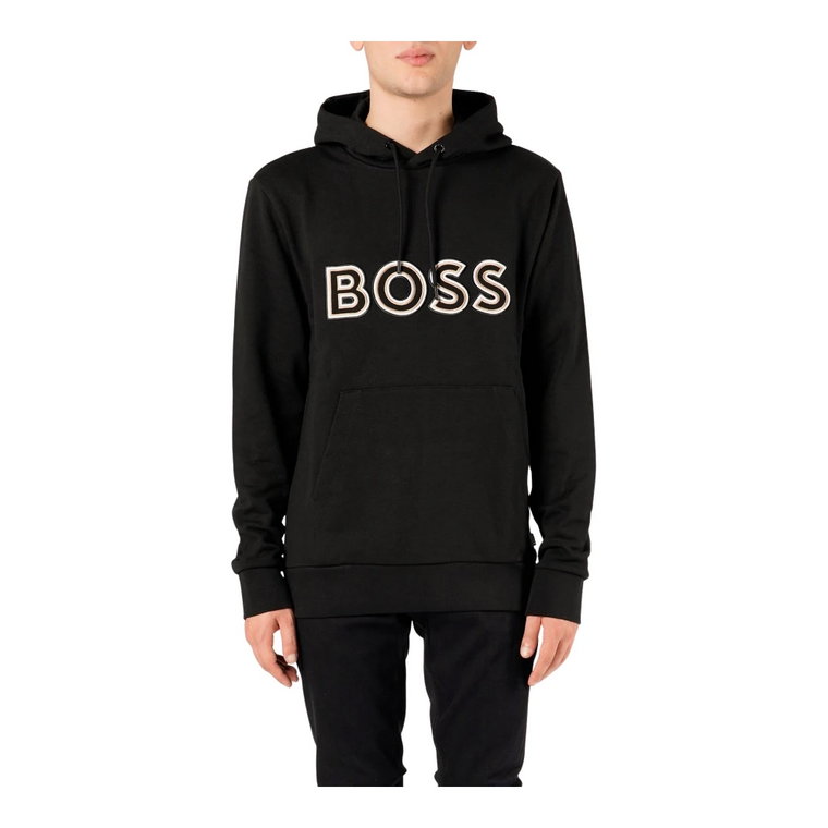 Bluza z kapturem i logo Hugo Boss