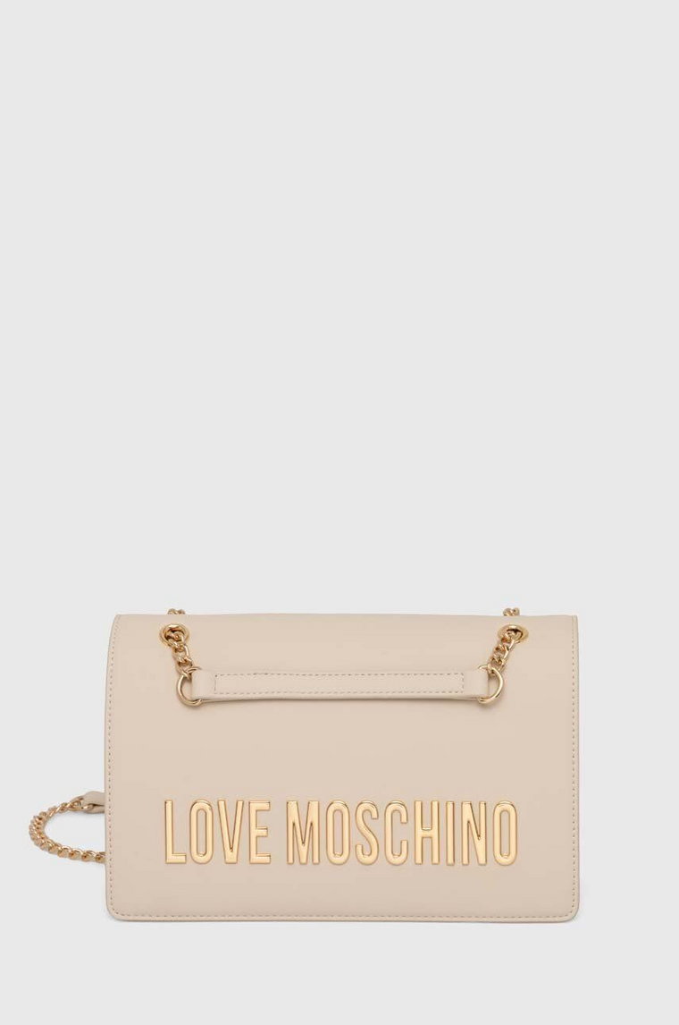 Love Moschino torebka kolor beżowy