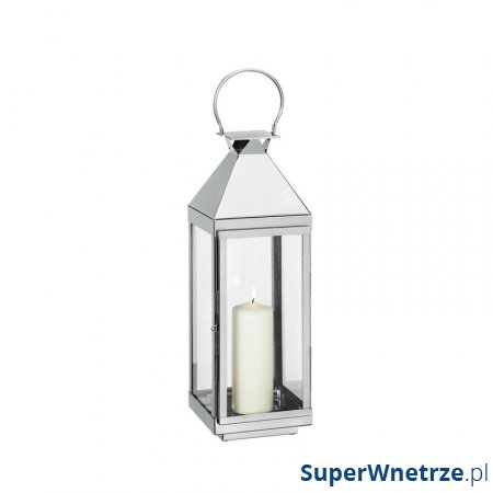 Świecznik latarnia Villa Cilio srebrny kod: CI-293678