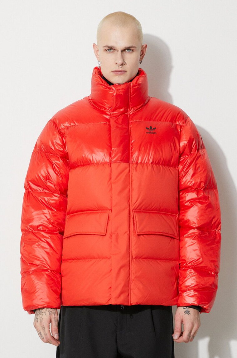 adidas Originals kurtka puchowa męska kolor czerwony zimowa IR7132