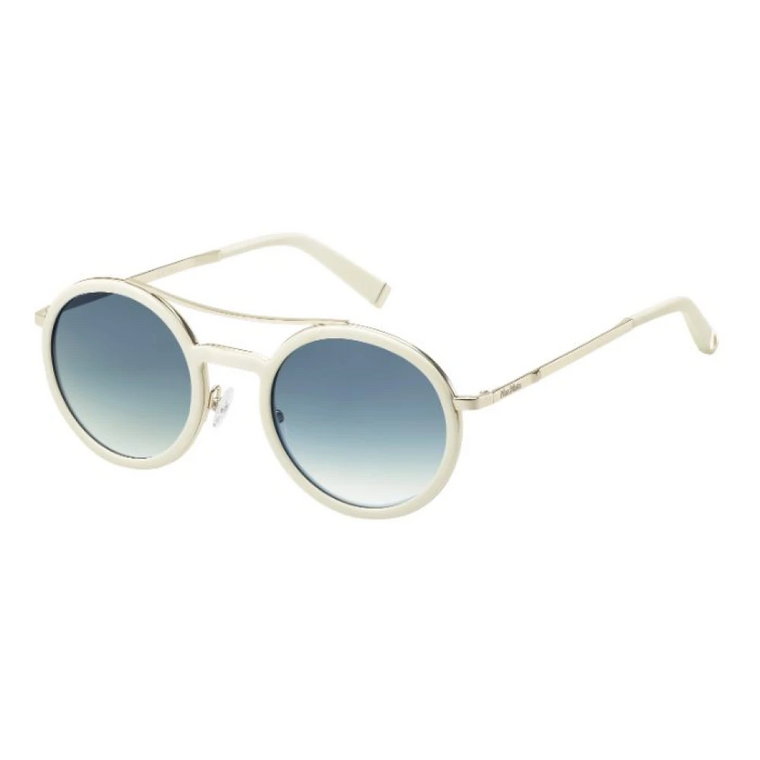 Okulary przeciwsłoneczne Oblo-UJU Biało-Złote Szare Przejście Max Mara