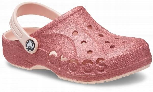 Dziecięce Buty Chodaki Crocs Baya Glitter 207014 Clog 25-26