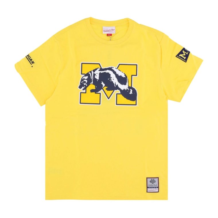 Michigan Wolverines Basketball Team T-Shirt Mitchell & Ness