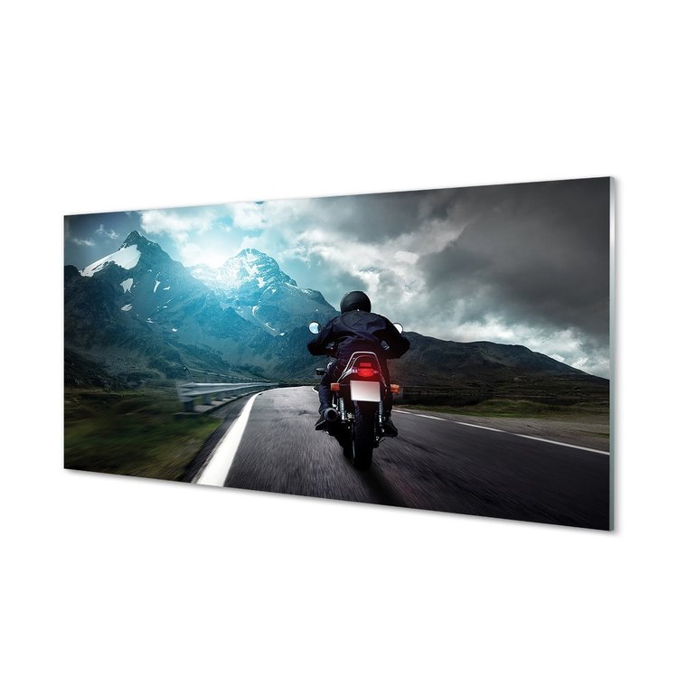 Szklany panel ochronny + klej Motocykl góry 120x60