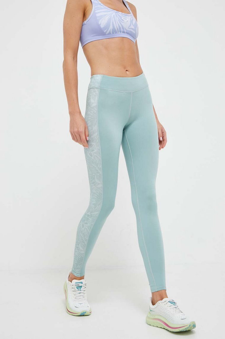 Roxy legginsy funkcyjne kolor zielony