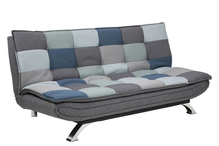 Sofa rozkładana Faith Patchwork niebieski