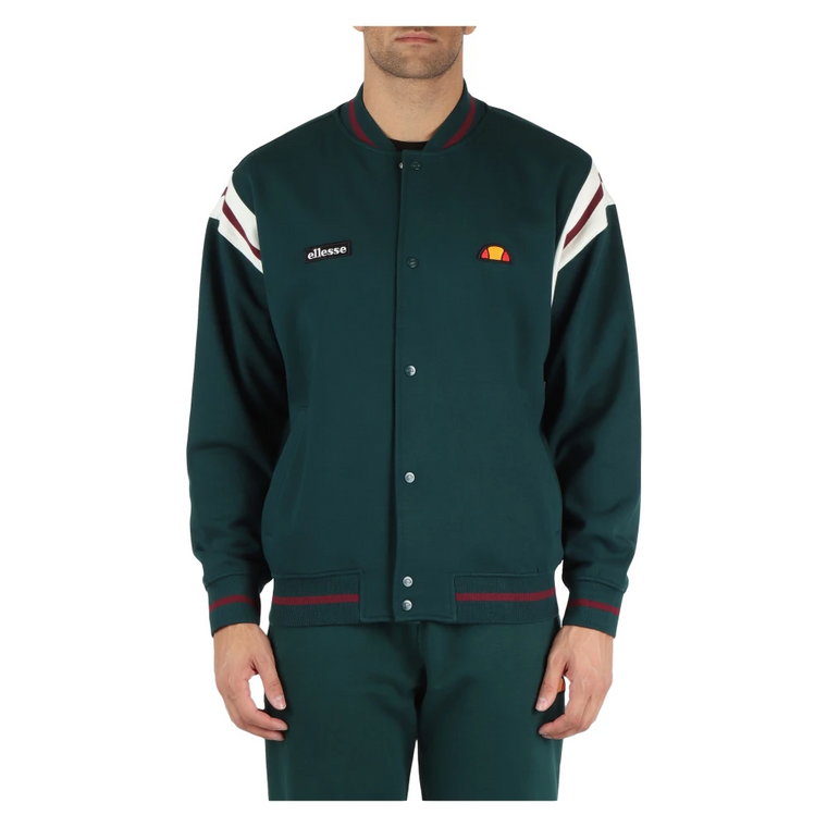 Bluza bomber z mieszanki bawełny z naszywką z logo Ellesse