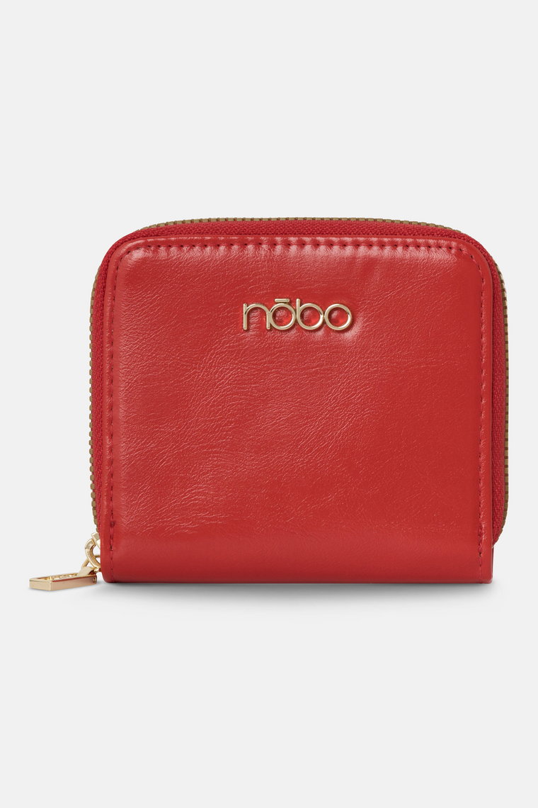 Mały klasyczny portfel Nobo czerwony