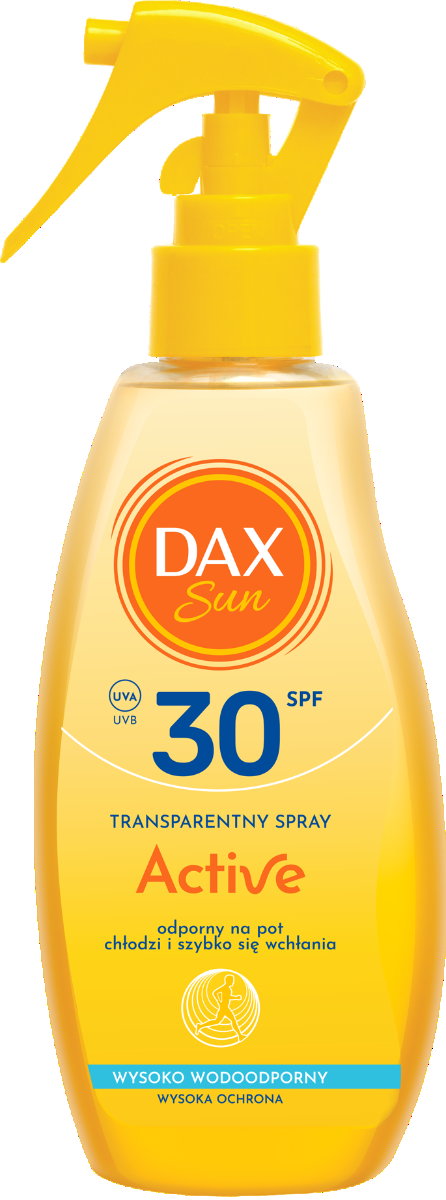 Dax Sun Active SPF30 - transparentny Spray ochronny  200 ml