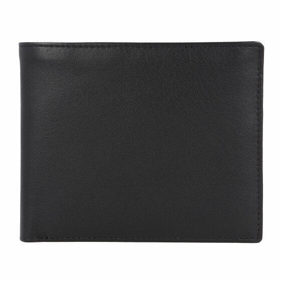 Esquire Frankfurt Portfel Ochrona RFID Skórzany 12 cm schwarz