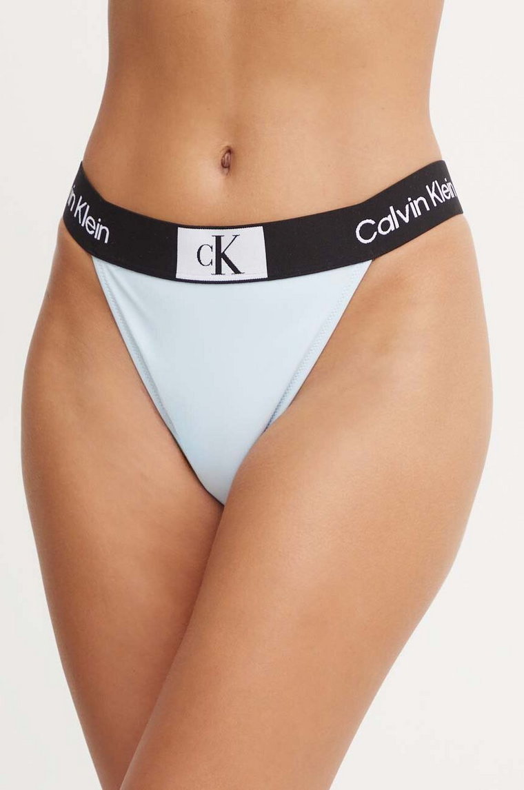 Calvin Klein figi kąpielowe kolor niebieski