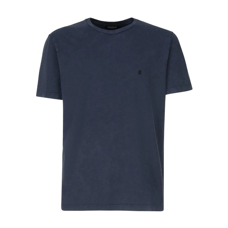 Niebieski T-shirt Regular Fit Dondup