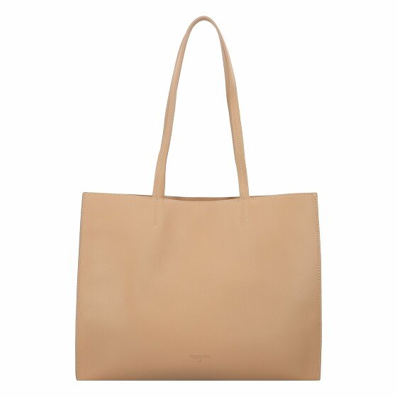 Patrizia Pepe New Shopping Shopper Bag Skórzany 37.5 cm pompei beige