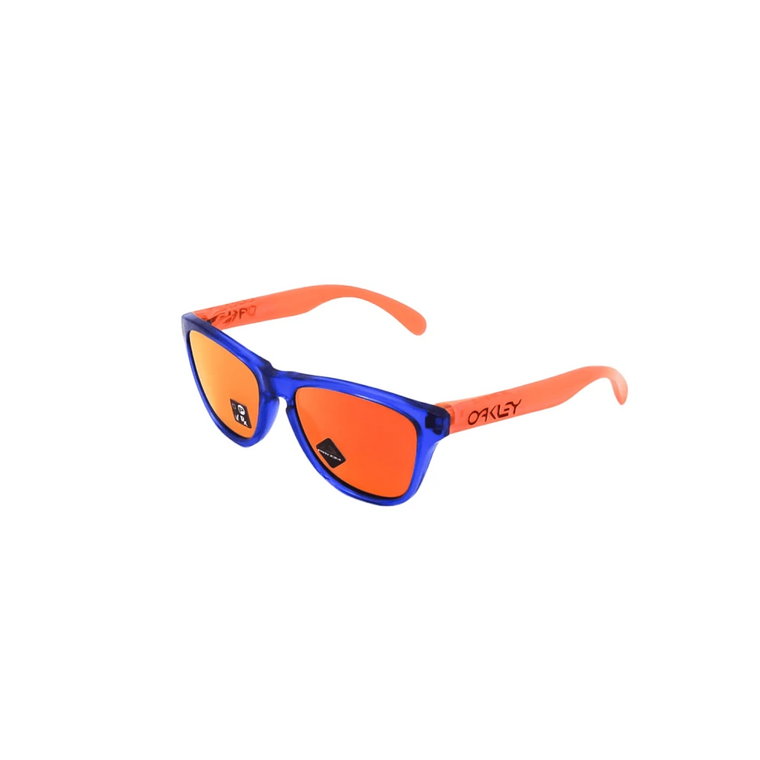 Młodzieżowe Okulary Przeciwsłoneczne Frogskins Pomarańczowe Prostokątne Oakley
