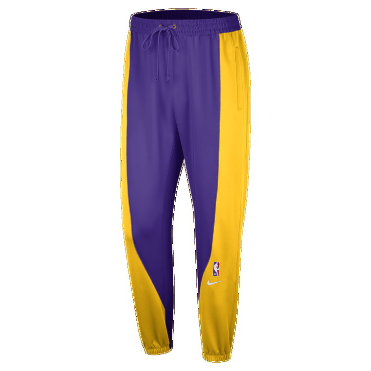 Spodnie męskie Los Angeles Lakers Showtime Nike Dri-FIT NBA - Żółty