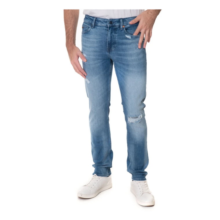 Spodnie Slim-Fit 5 Pocket z Wycięciami Boss