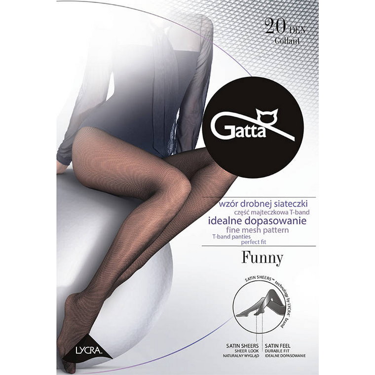 GATTA, Beauty Body Shaper, rajstopy, 20 DEN, Beige, rozm. 3-M, 1