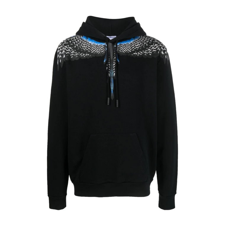 Czarna bluza z nadrukiem Grizzly Wings Marcelo Burlon