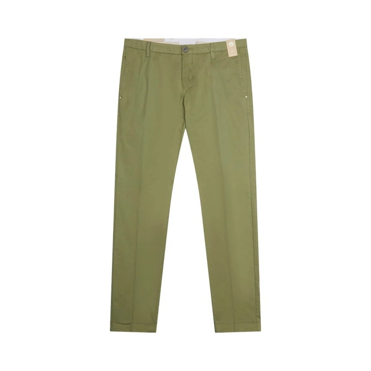 Zielone Bawełniane Spodnie Chino At.P.Co