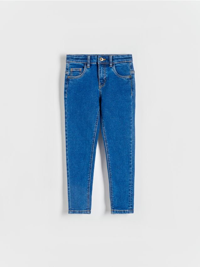 Reserved - Elastyczne jeansy slim - granatowy