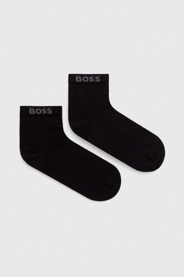 BOSS skarpetki 2-pack męskie kolor czarny