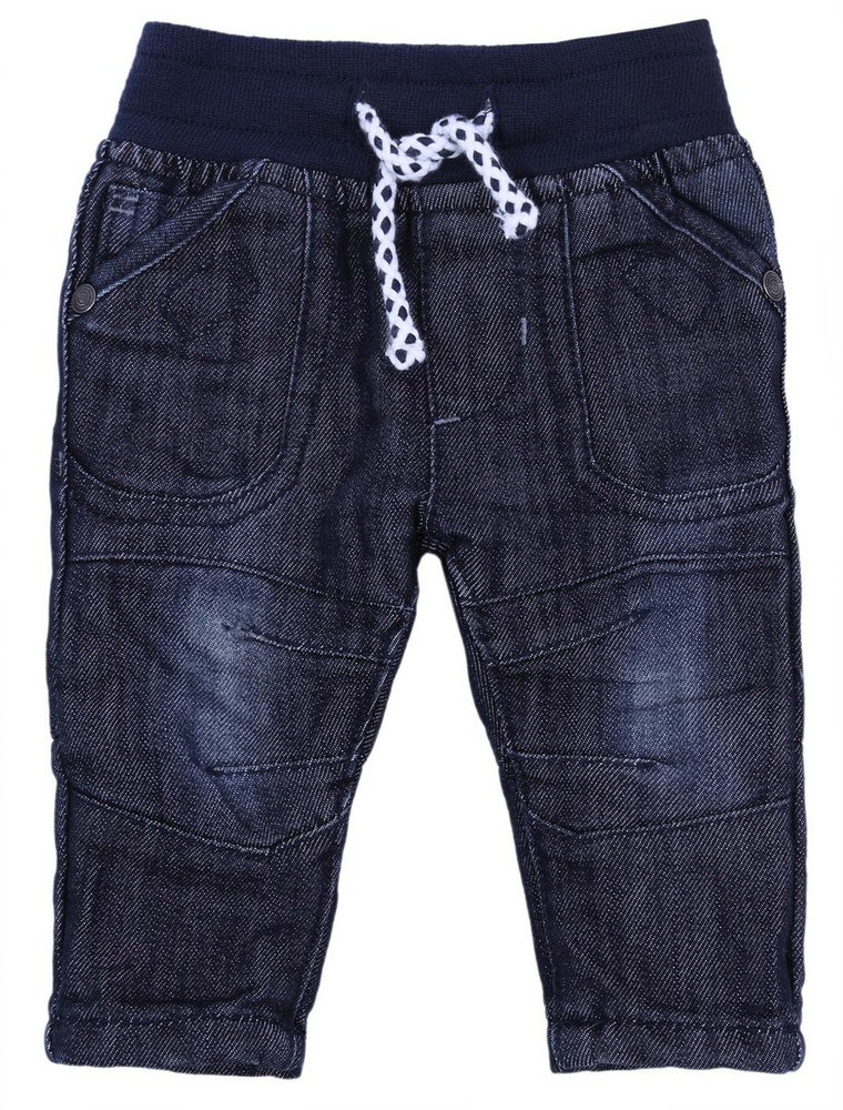 Jeansowe spodnie z gumką DENIM CO 9-12 m 80 cm