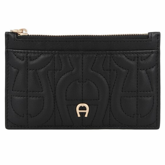 AIGNER Diadora Credit Card Case Leather 13,5 cm black