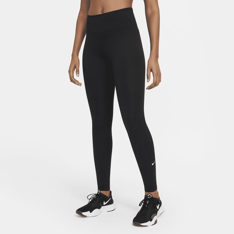 Damskie legginsy ze średnim stanem Nike One - Niebieski