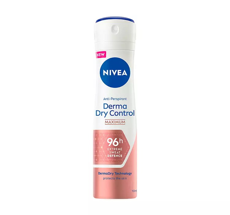 NIVEA DERMA DRY CONTROL MAXIMUM ANTYPERSPIRANT W SPRAYU DLA KOBIET 150ML