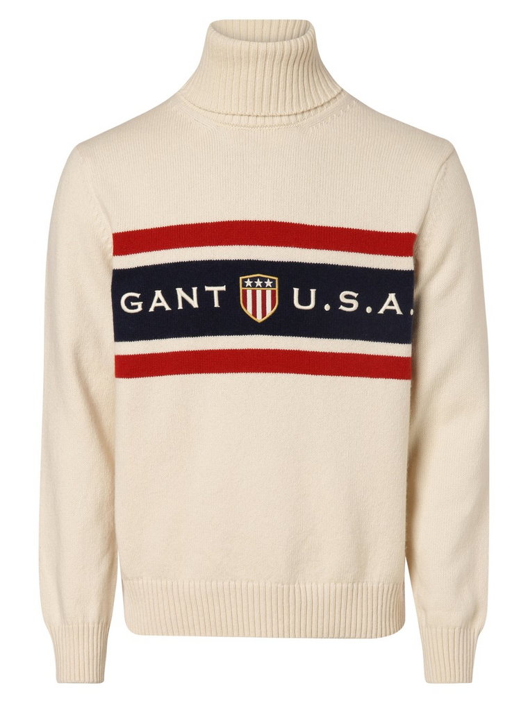 Gant - Sweter męski, beżowy