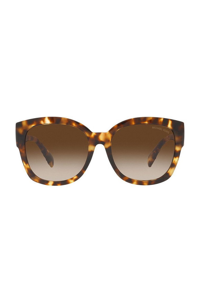 Michael Kors okulary przeciwsłoneczne BAJA damskie kolor brązowy 0MK2164