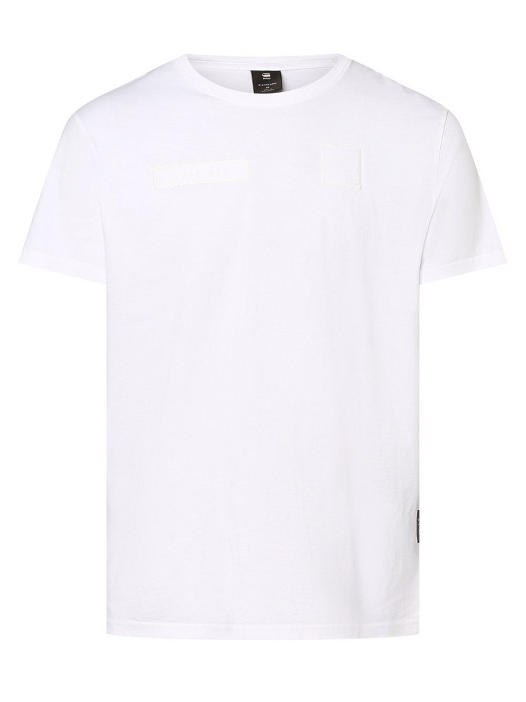 G-Star RAW - T-shirt męski  Velcro, biały