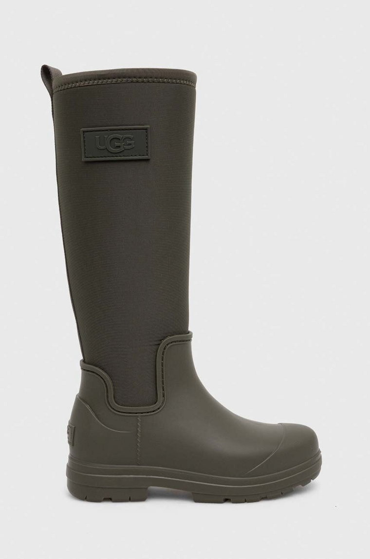 UGG kalosze Droplet Tall damskie kolor zielony 1151350