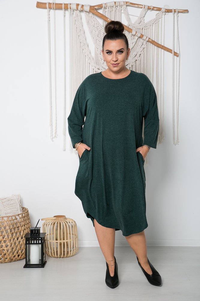 Zielona Sukienka DONNA Plus Size