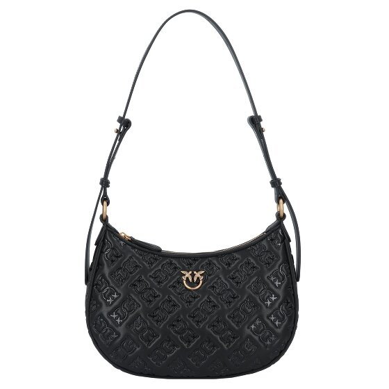 PINKO Half Moon Torba na ramię Skórzany 27 cm nero