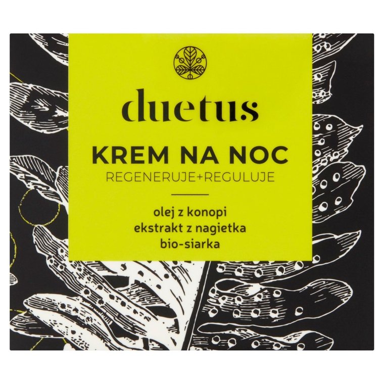 Duetus, krem na noc, regeneruje i reguluje, 50 ml