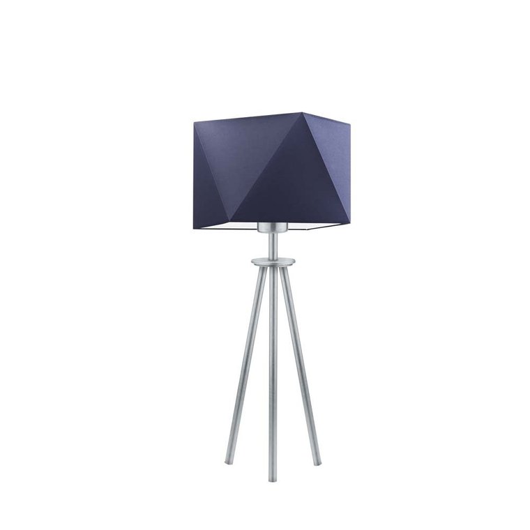 Lampka nocna LYSNE Soveto, 60 W, E27, granatowa/srebrna, 50x23 cm