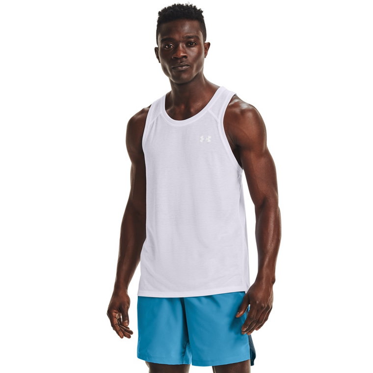 Męski top do biegania UNDER ARMOUR UA STREAKER SINGLET - biały