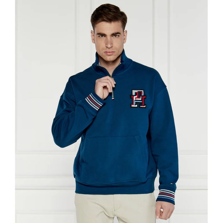 Tommy Hilfiger Bluza MONOGRAM TIPPED 1/4 ZIP | Oversize fit