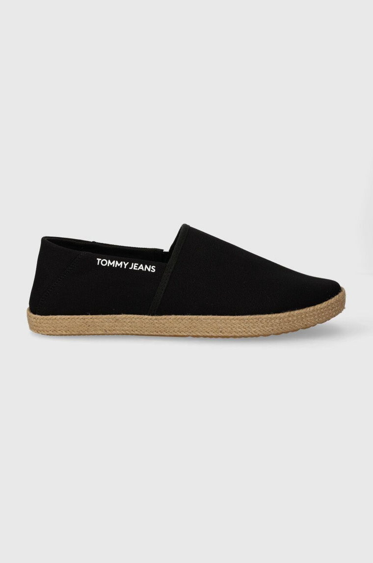 Tommy Jeans espadryle TJM ESPADRILLE STREET kolor czarny EM0EM01386