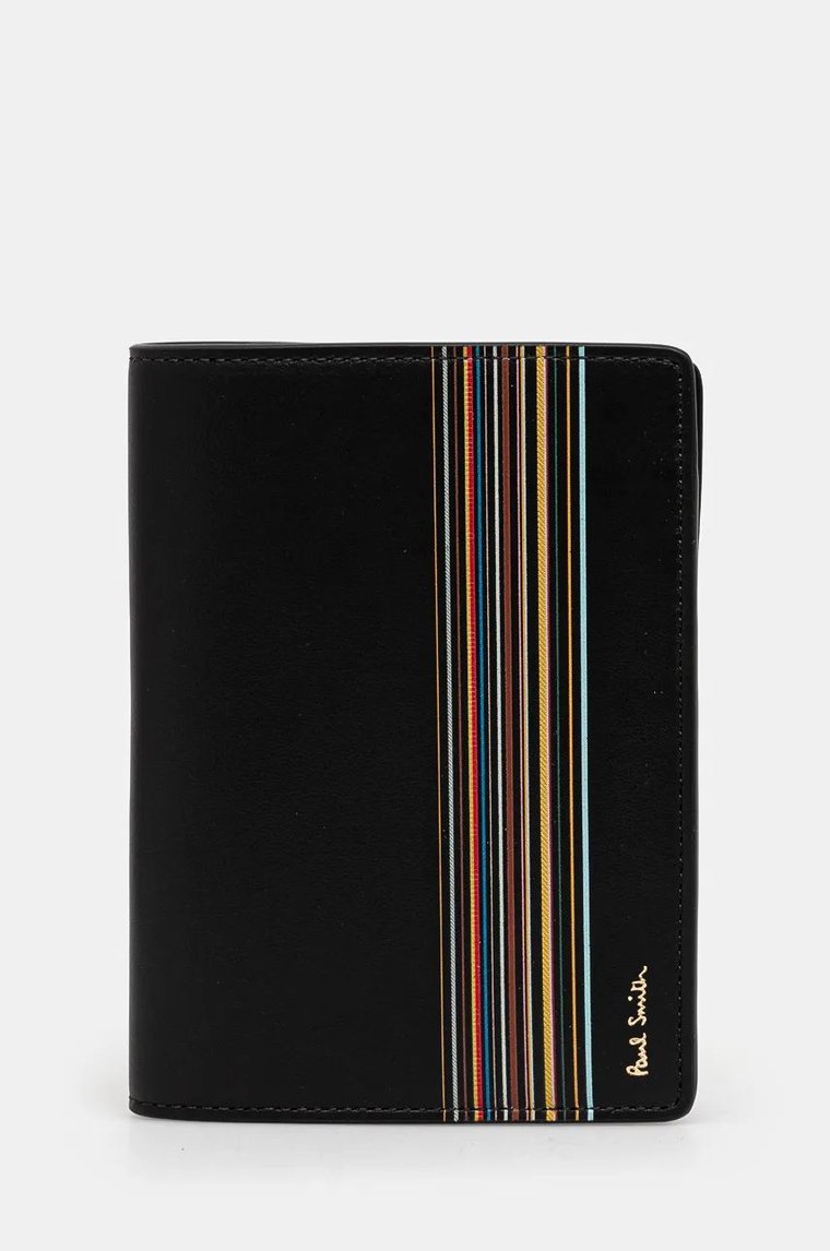 Paul Smith etui na paszport skórzane kolor czarny M1A-5022-LFISIG