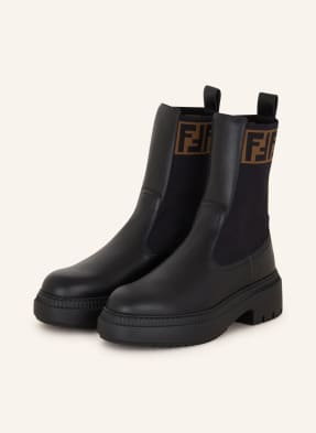 Fendi Botki Chelsea schwarz