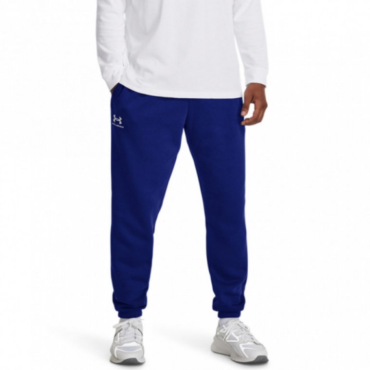 Męskie spodnie dresowe Under Armour UA Essential Fleece Jogger - granatowe