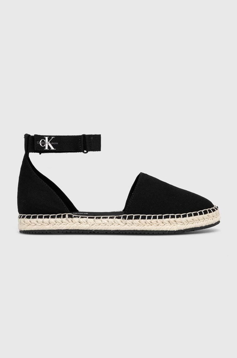 Calvin Klein Jeans espadryle ANKLE ESPADRILLE BTW kolor czarny YW0YW01027 YW0YW01027