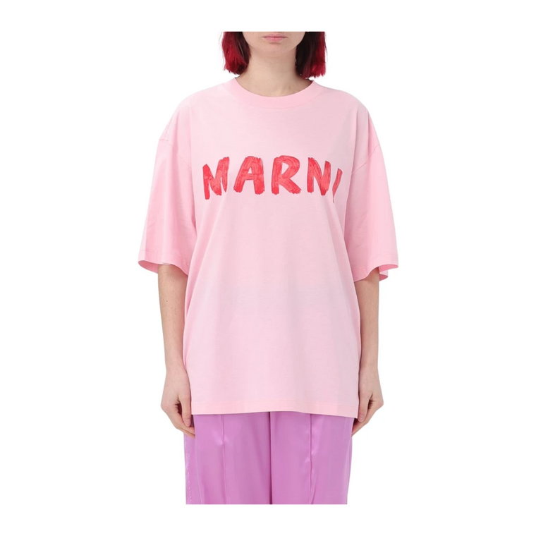 Różowe T-shirty i Pola Marni