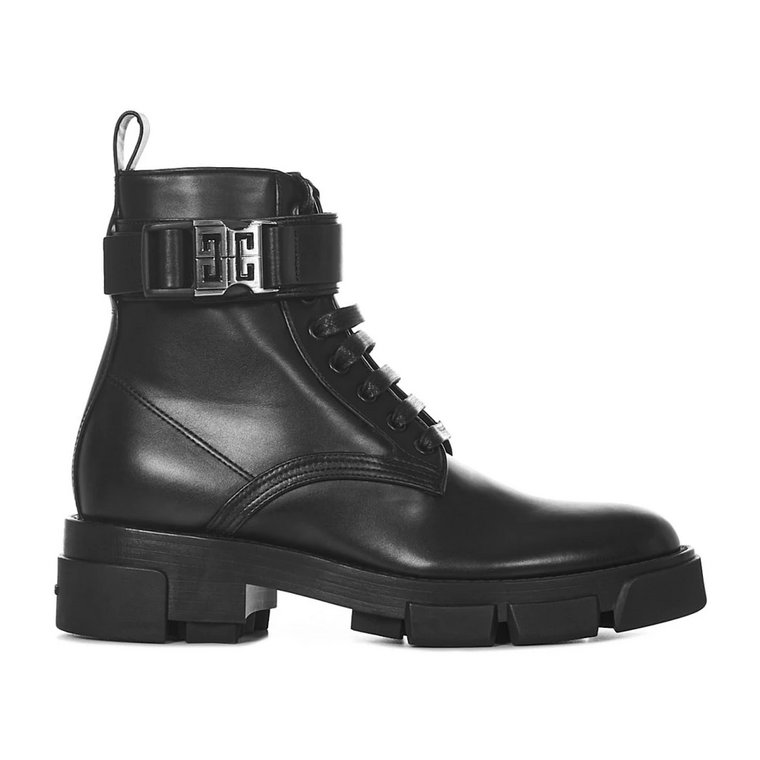 Czarne Buty z Wzorem Ranger Givenchy