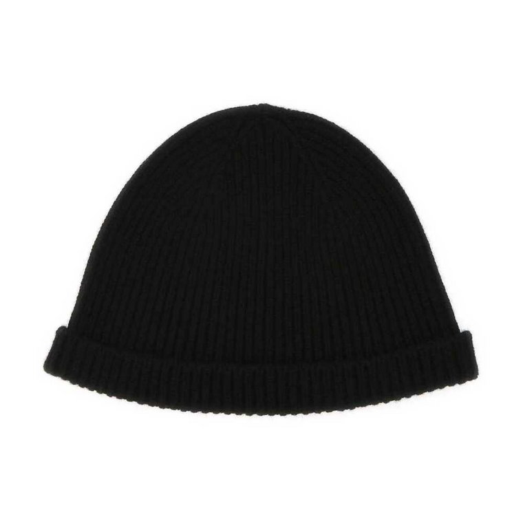 Czarna Kaszmirowa Czapka Beanie Jil Sander