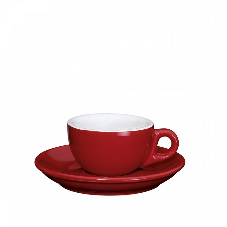 Filiżanka do espresso ze spodkiem 50 ml Cilio Roma czerwona kod: CI-215120