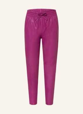 Oakwood Spodnie Skórzane W Stylu Dresowym pink