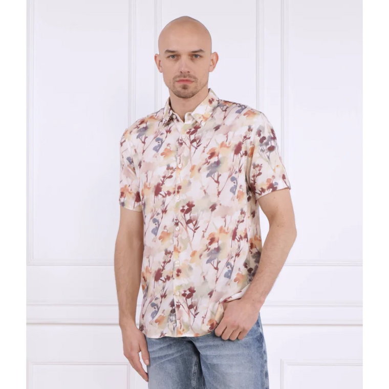 GUESS Koszula RAYON DSRT POPPY | Slim Fit